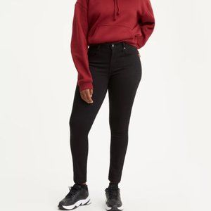 Levis HIgh Rise Skinny - Soft Black